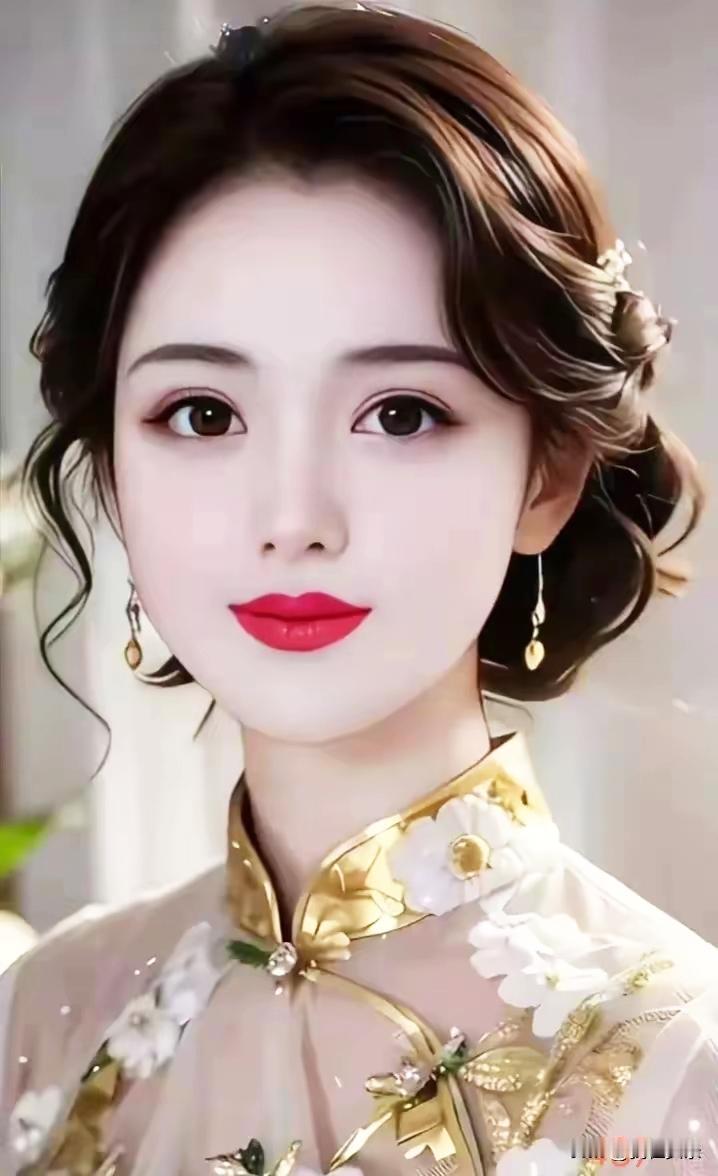 优雅古风美人，精致妆容与古典服饰完美结合，尽显东方韵味。