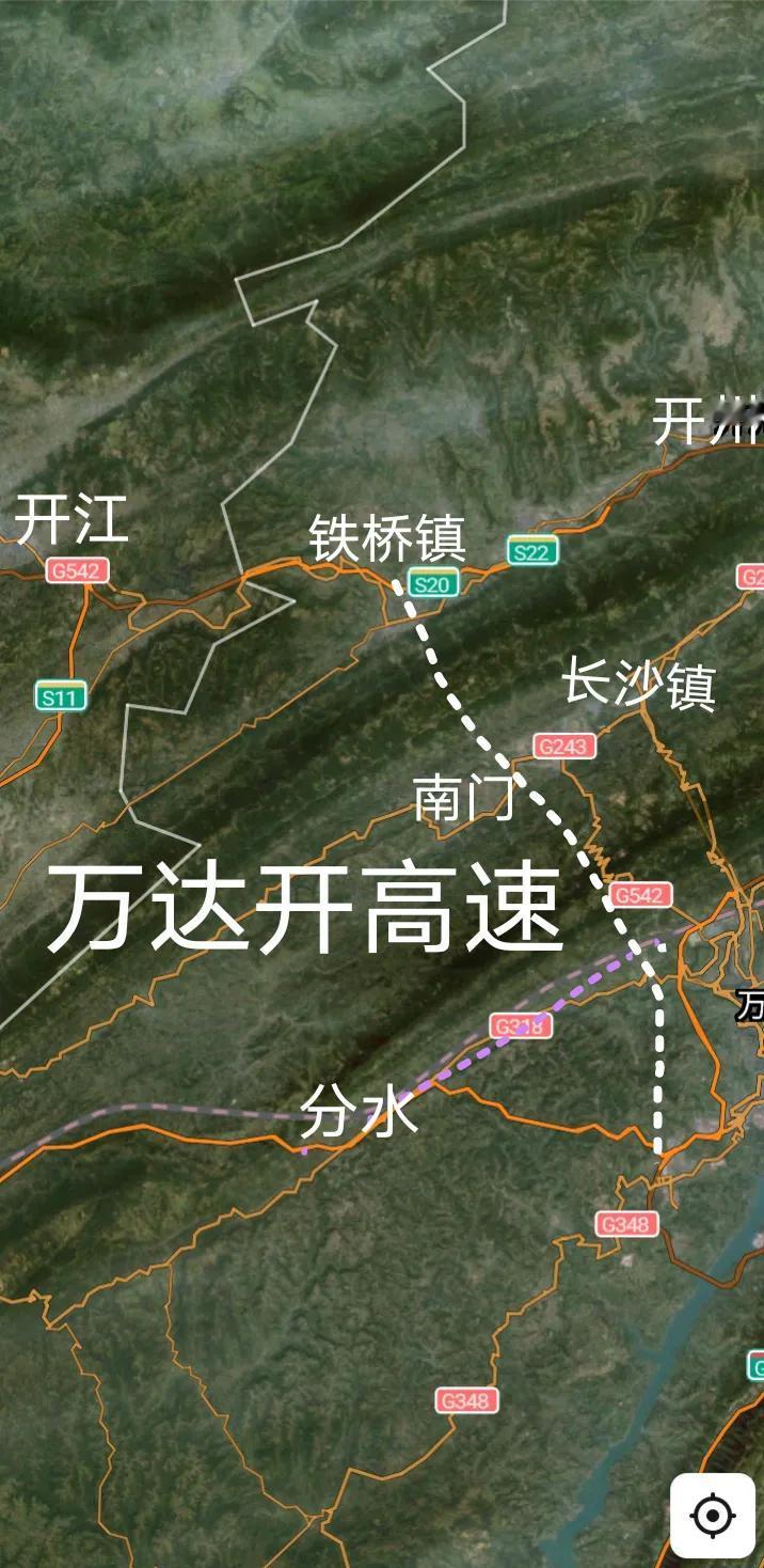直达高速，正在建设的重庆万州途经开州铁桥至达州的万开达高速意义还是非常大的，20