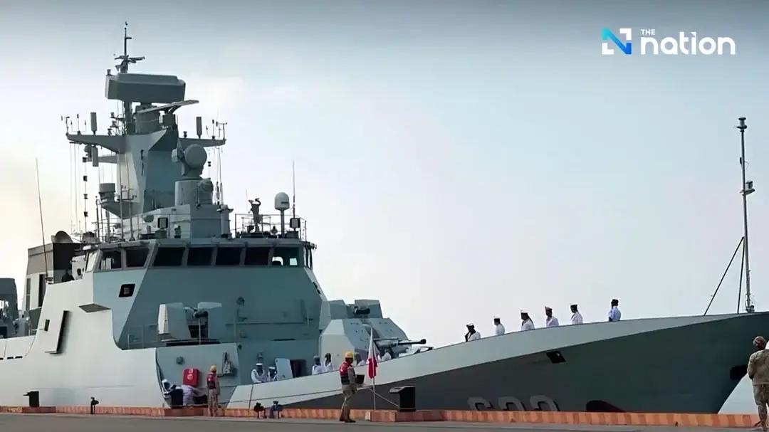 这是056型护卫舰，但不是中国海军056A，而是柬埔寨海军056C，看起来很有大