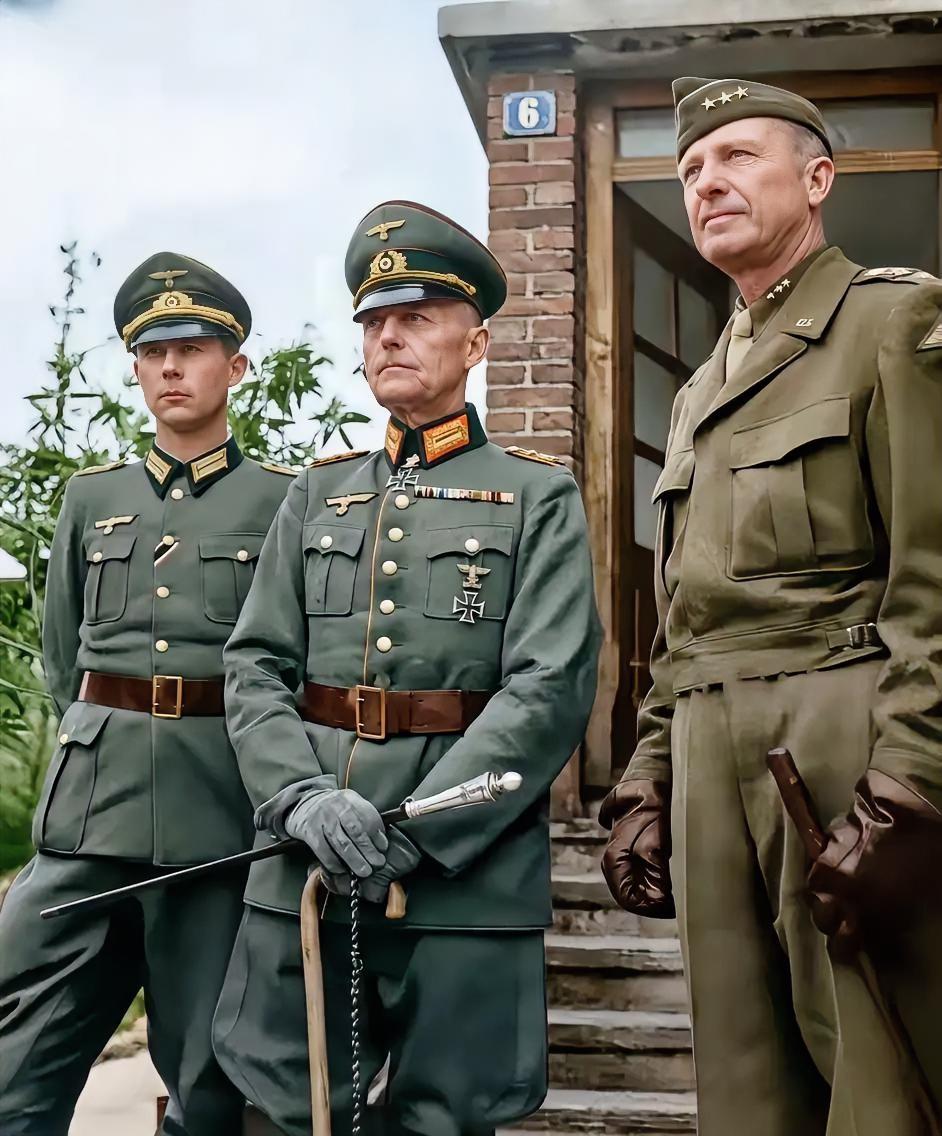 这是1945年5月6日，德国奥格斯堡，这是被俘的西线德军总司令格尔德·冯·伦德施