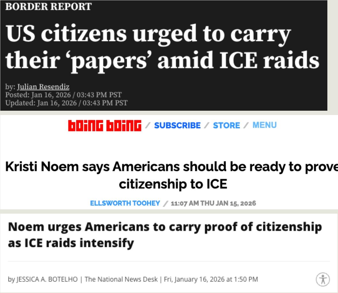 风声鹤唳，草木皆兵：美国公民被督促出门随身携带护照自证身份随着特朗普政府打击