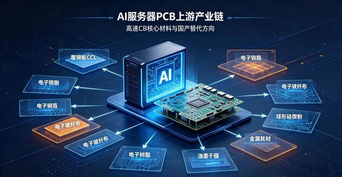 AI服务器PCB上游全产业链梳理，细分龙头一次性整理全AI算力需求爆发，高速PC