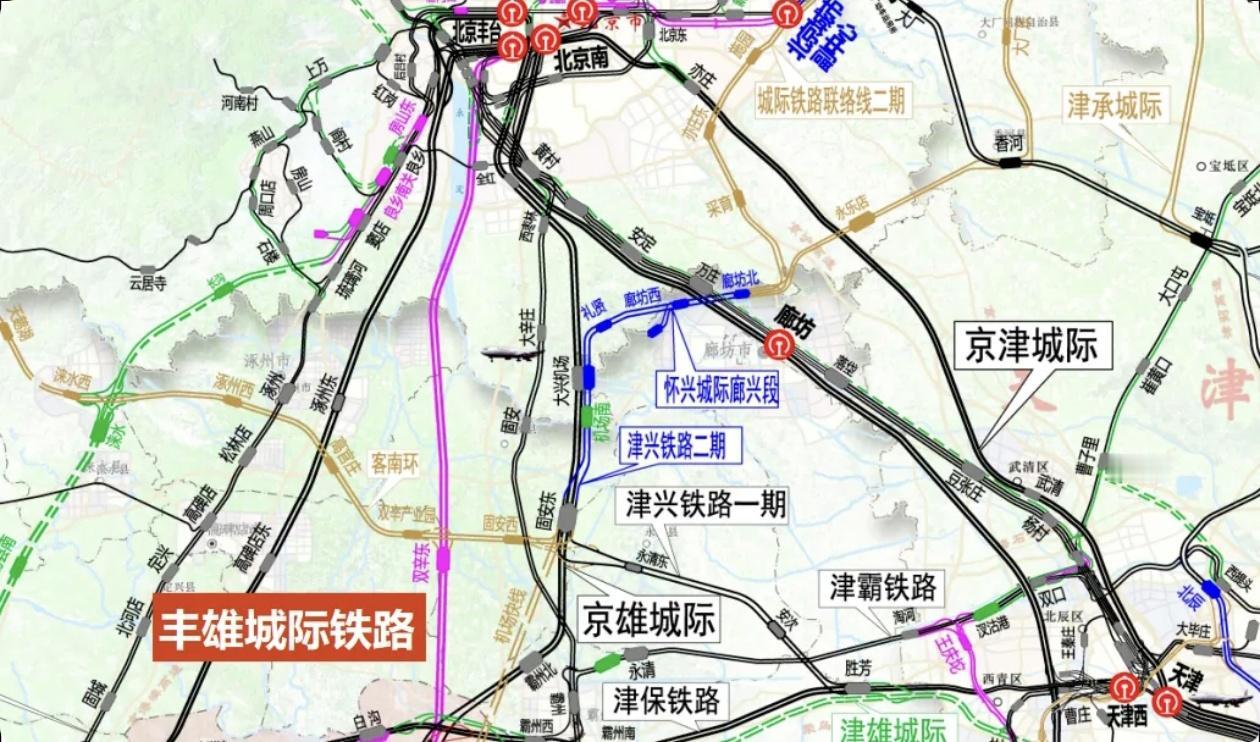 河北铁路建设正酣：石雄、雄商、雄忻等全力冲刺。更前期的丰雄、津雄城际，已写入“十