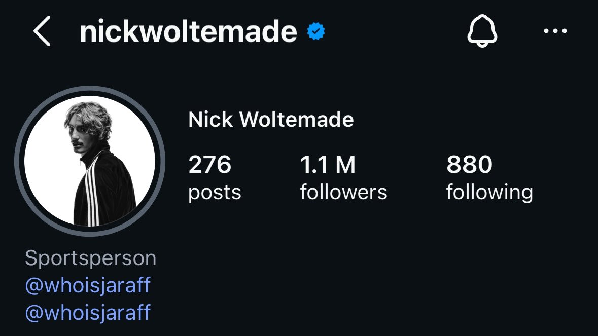 纽卡斯尔中锋沃尔特马德破防了：删除了社媒上的个人简介、纽卡斯尔标识...