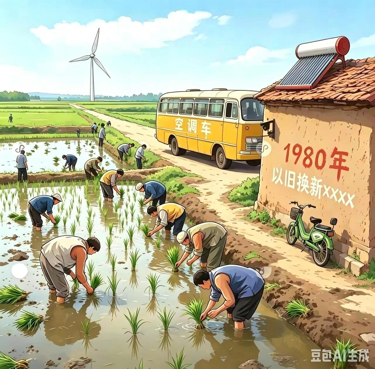 下图片为80年代的场景，存在许多不合理的地方，能找到12处的便是天才，找找看。