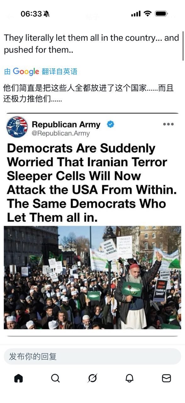 他们并不是威胁，放他们进来并保护他们的人才是真正的威胁。