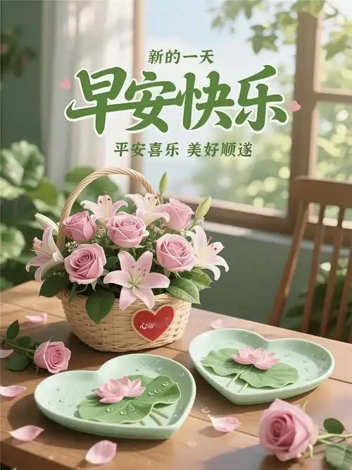 早上好，各位友友们，新的一天来啦，记得吃份热乎乎的早餐，别饿着肚子出门哦。