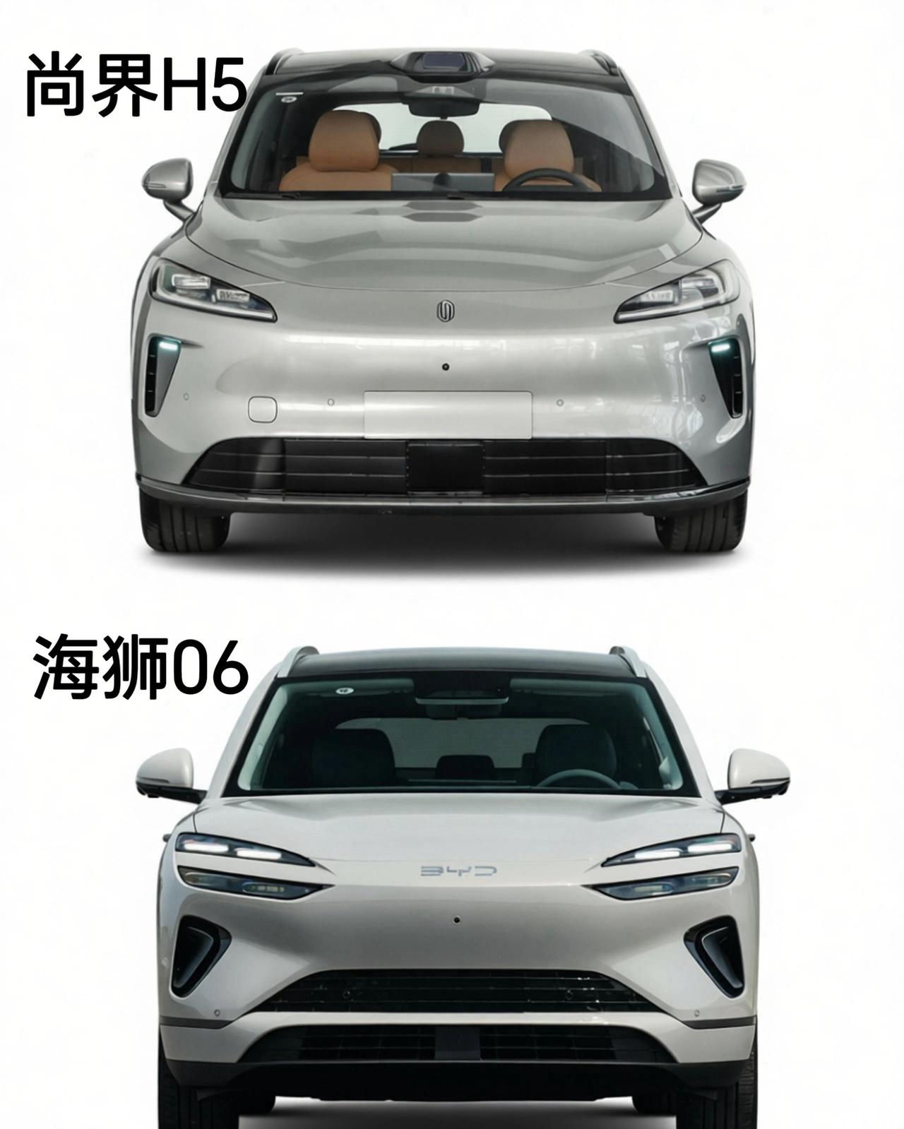 16万级尚界H5vs海狮06EV对比分析，你选谁上海狮06EV605旗舰