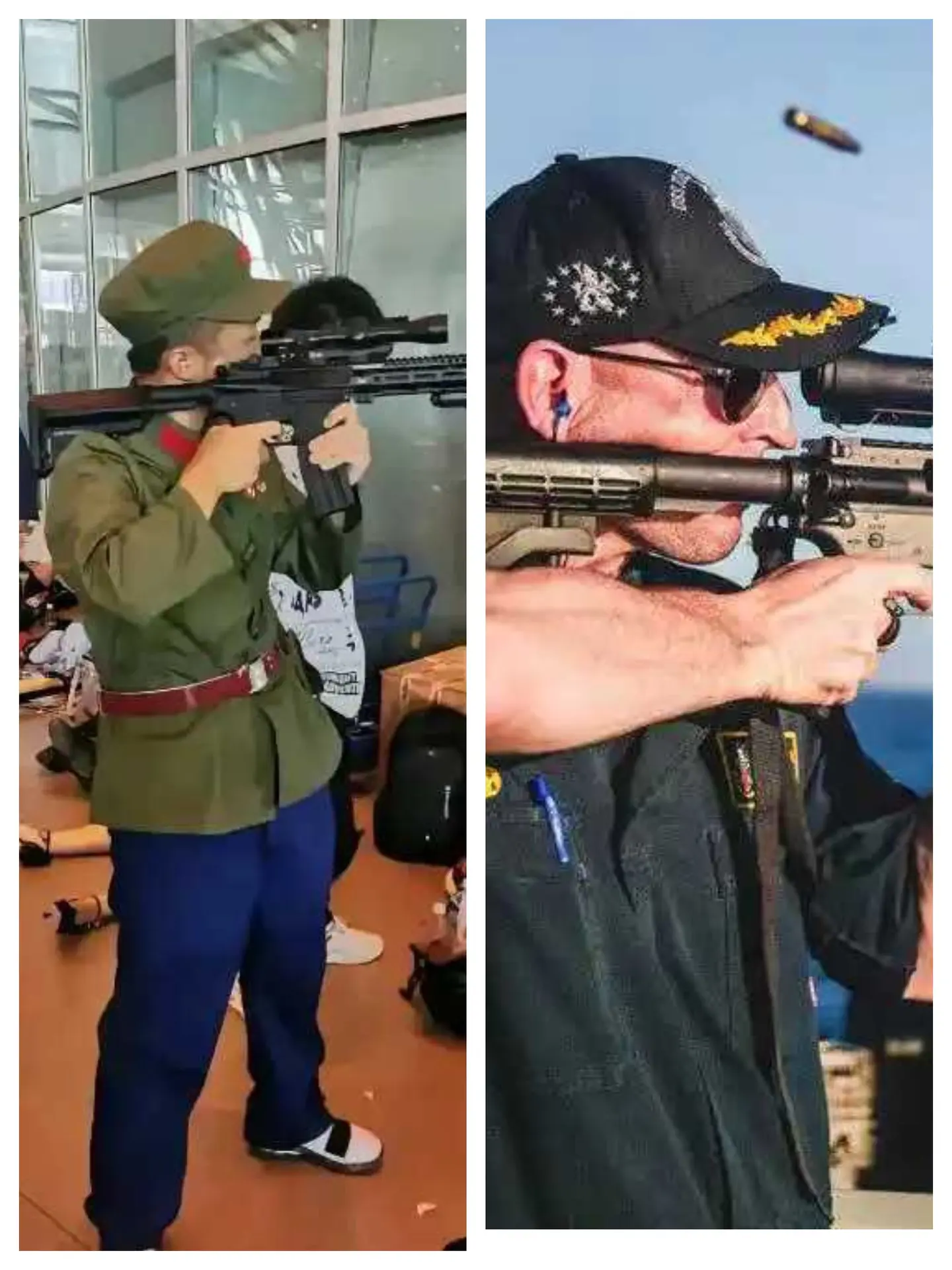 不要讥讽他们，美国佬也是这么开枪的！
