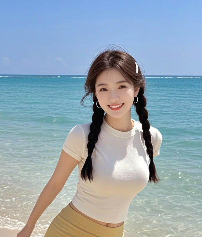 当海浪爬上脚踝，我听见心跳在说：再靠近一点