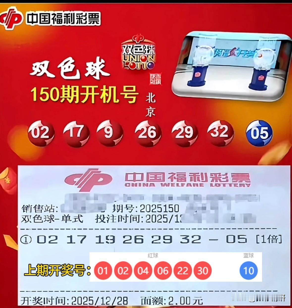 双色球第25150期开机号如期而至。回望上一期，依旧是颗粒无收的结局；然而本期却