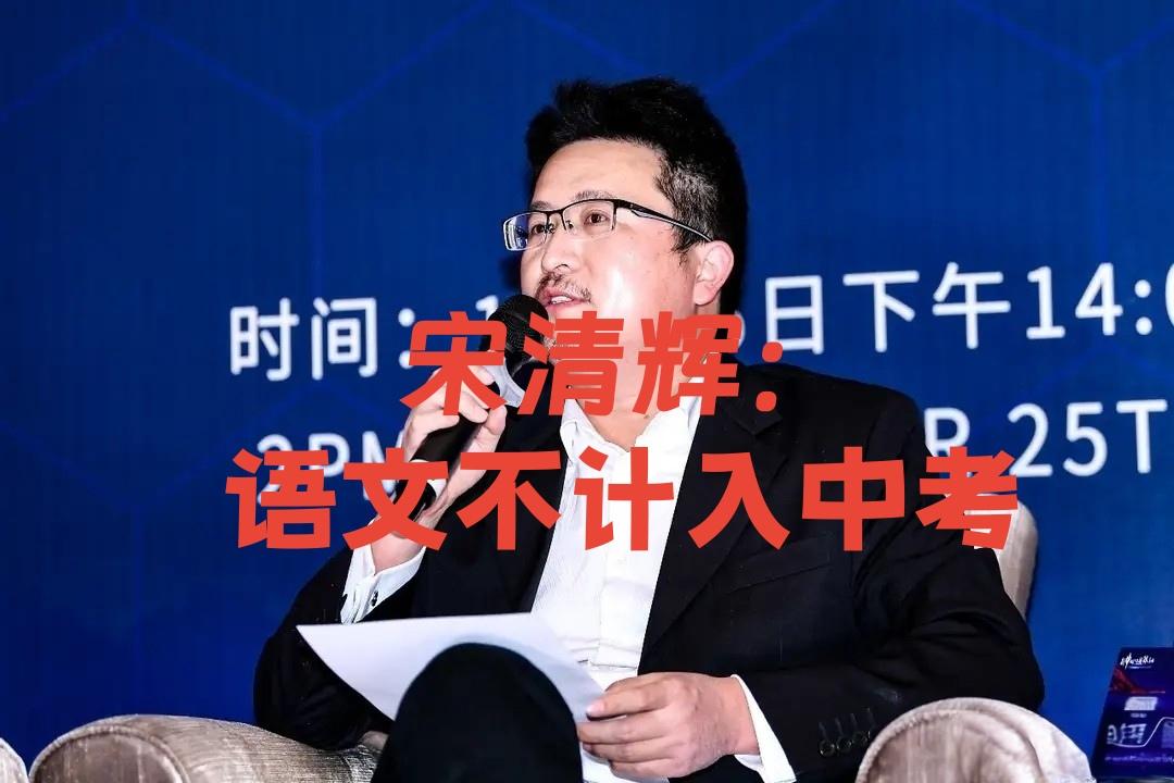 鼓吹语文不计入中考，这是赤裸裸的文化自宫！宋清辉先生，你说英语是普通人认世界的窗