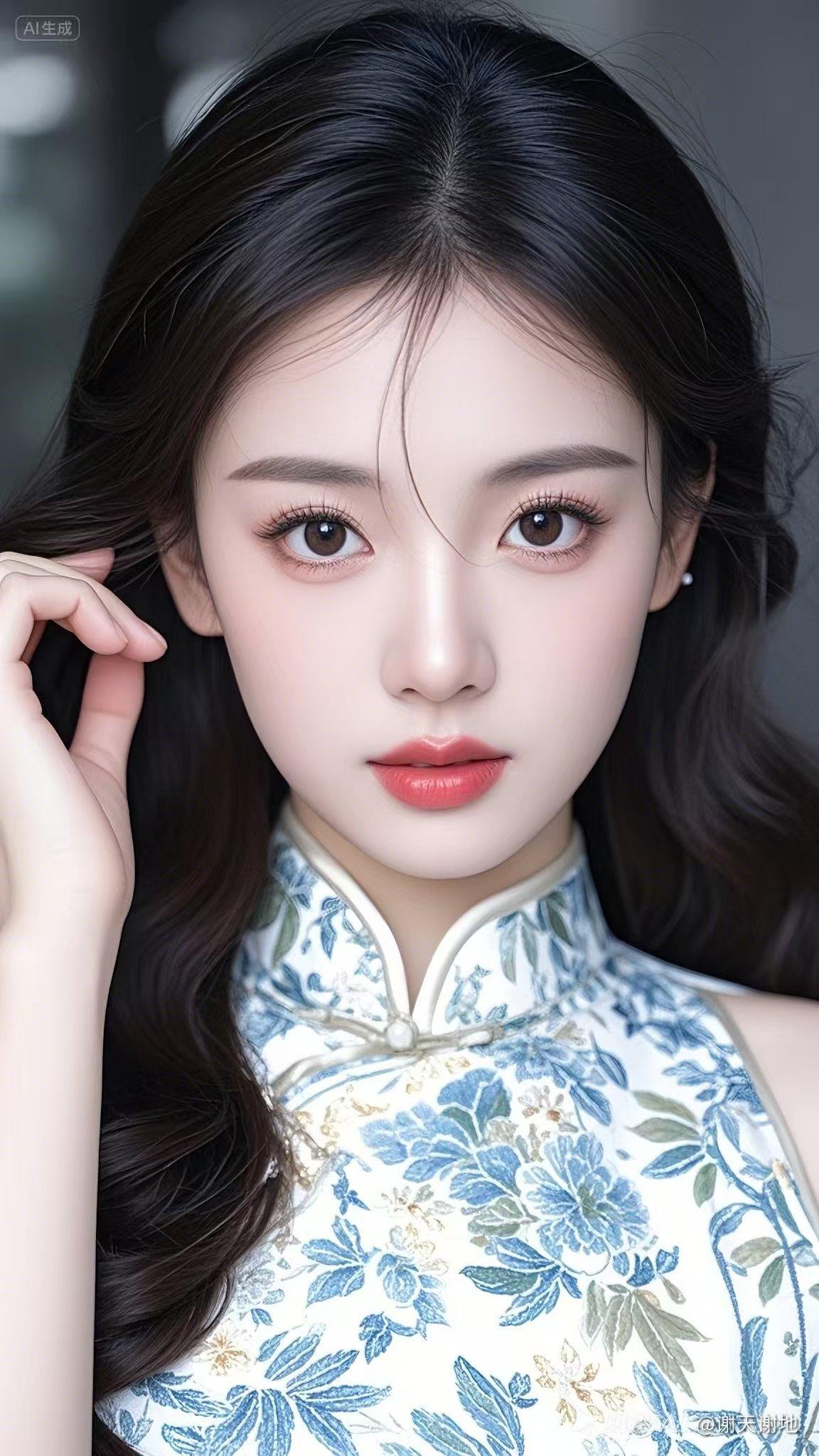 今天穿了件很有韵味的旗袍，走在街上回头率超高！心里美滋滋的！