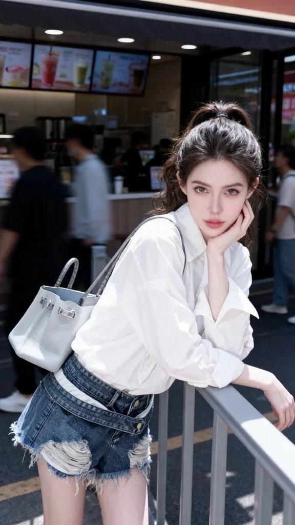 短裤穿搭白色衬衫搭配短裙夏季女生穿搭街头甜心风今日份清纯风穿搭