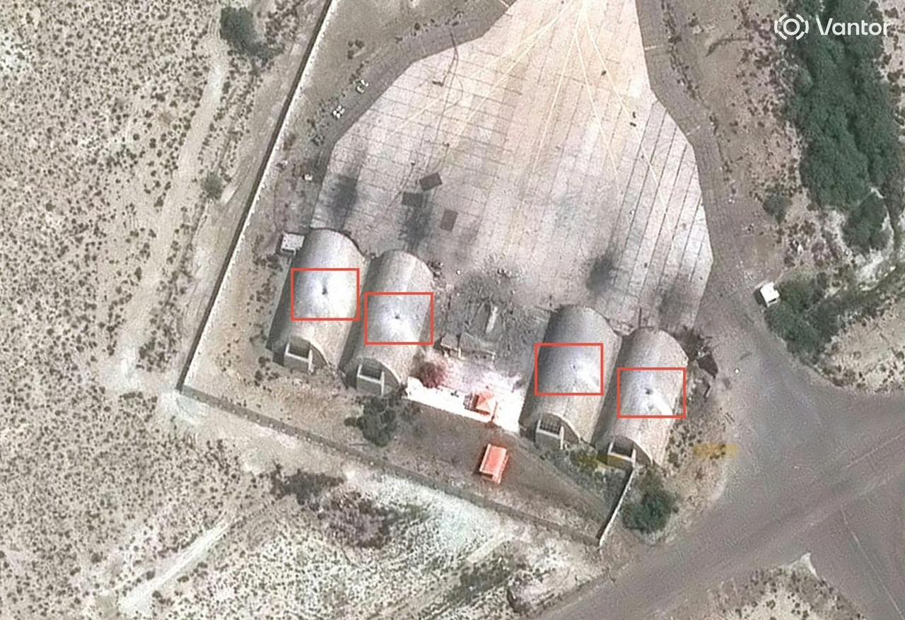 伊朗的空军已经基本上确认没了！最新的卫星图片显示，位于伊朗的多个机场的地堡均