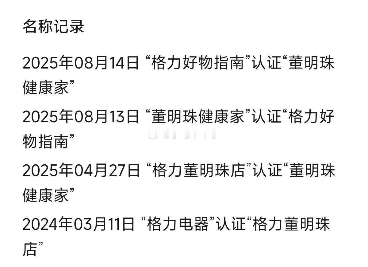 上完热搜，格力又把名字改回去了。[doge][doge][doge]​​​