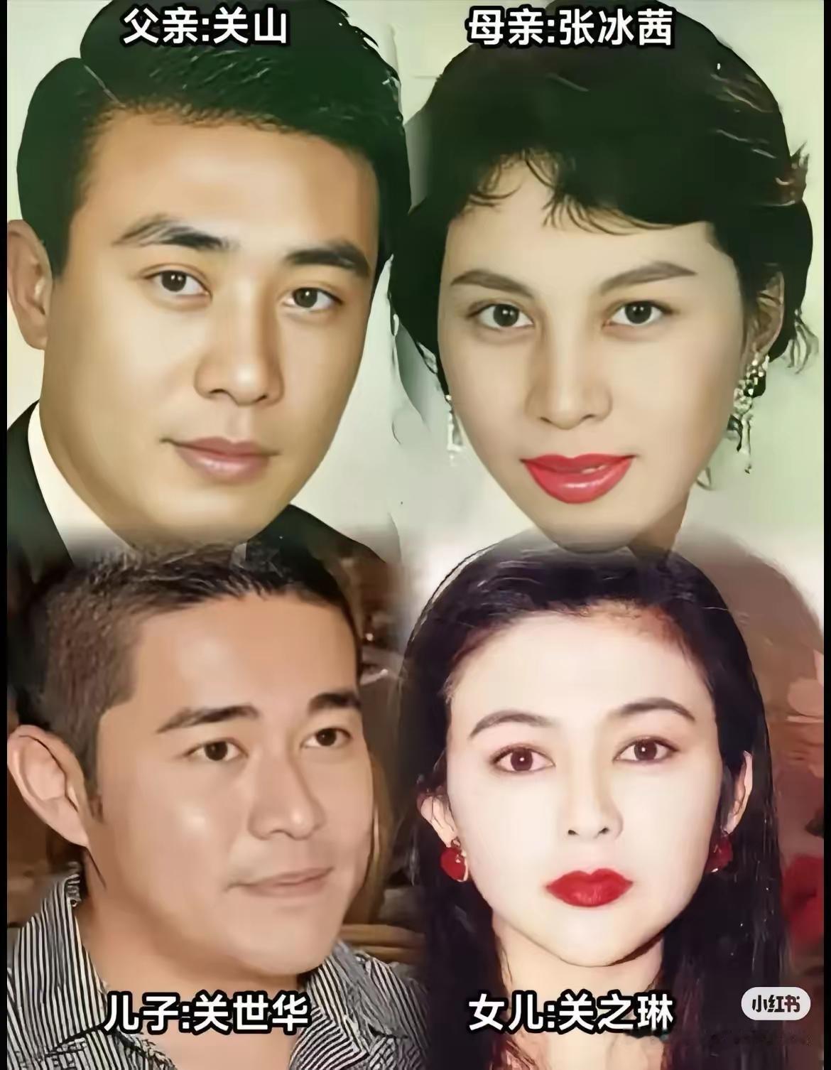 关之琳的眼睛好像妈妈的眼睛，关之琳的父母，这颜值都是很出众的，难怪能够生出关之琳