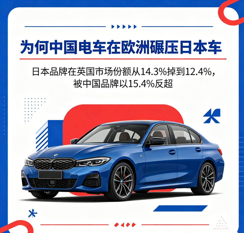 中国电车在欧洲杀疯了，日系车直接被干懵～那问题来了：凭啥中国车比日本车好卖？给你
