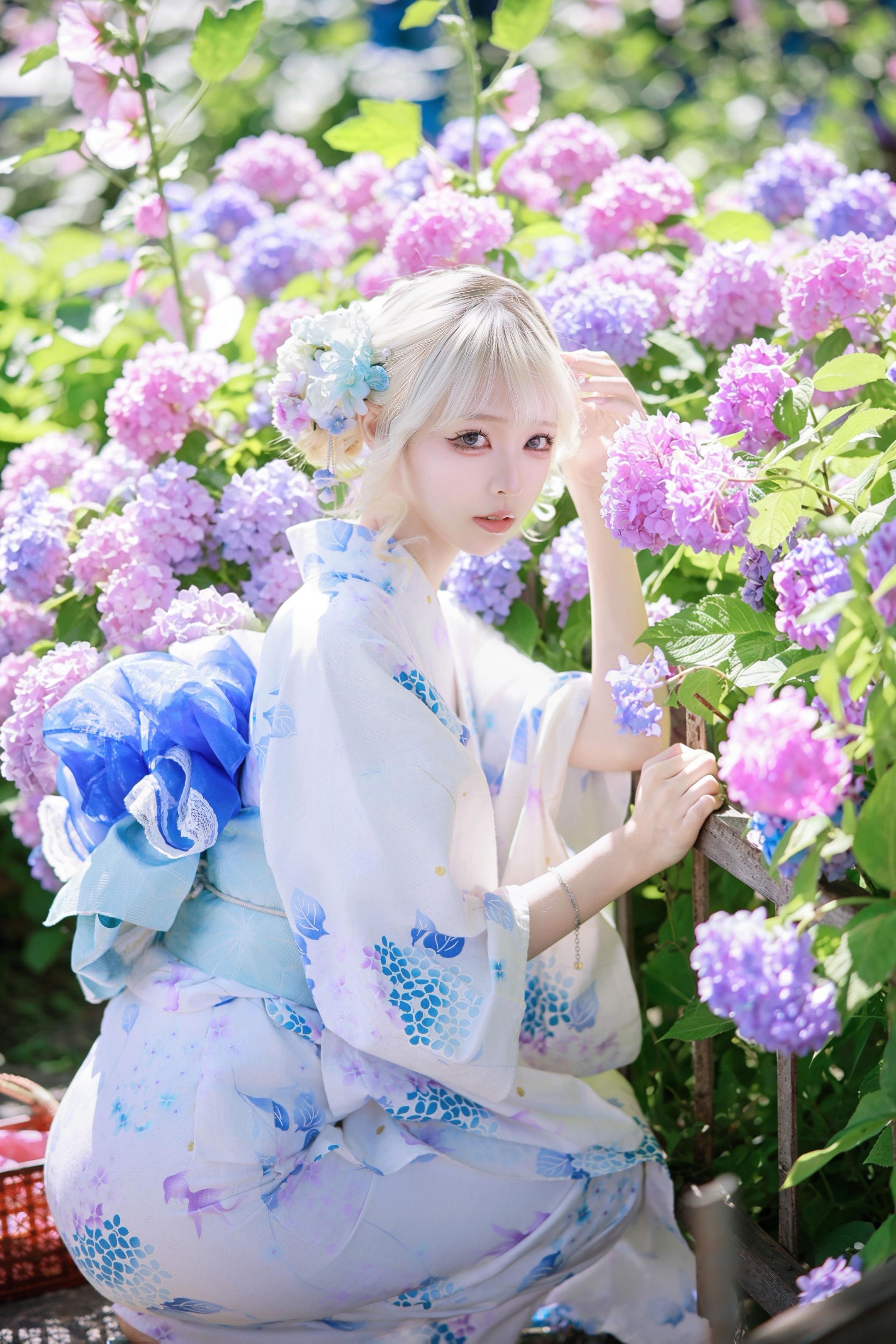六月限定的绣球花🎐。