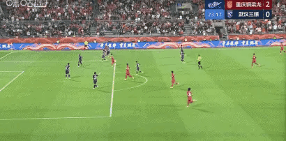 重庆铜梁龙vs武汉三镇比赛第23分钟，武汉三镇又丢了，窝尼玛……武汉三镇0-2