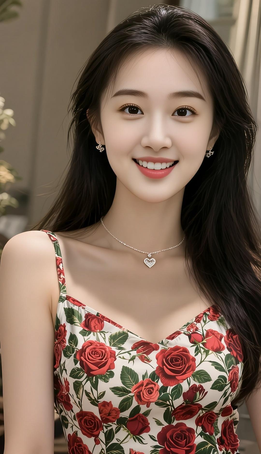 AI玫瑰佳人爱拍照爱生活好美的特效谁拍谁好看穿出你的时尚你的感觉