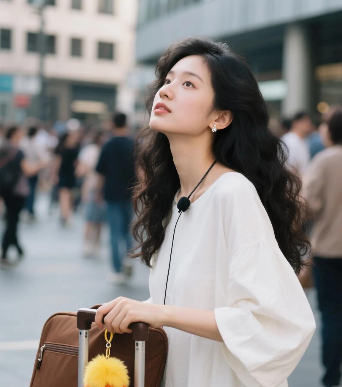 惊叹！马思纯如今竟美得如此出众！《花儿与少年7》的路透照瞬间惊艳四座！简约白T搭
