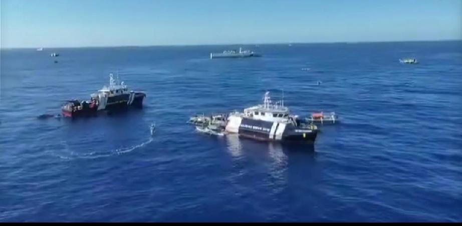 菲律宾海岸警卫队试图同时侵闯黄岩岛仙宾礁——2月27号，菲律宾派出其海岸警卫队B