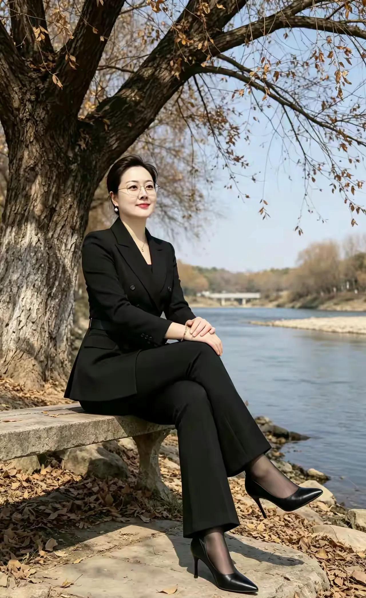 猜猜什么职业的女士，气质优雅知性令人羡慕。