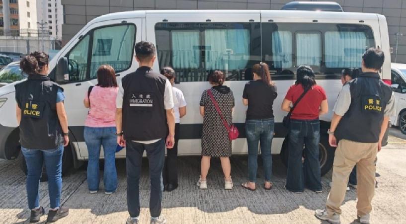 香港警方深水埗犯罪恶拘23内地人涉21女2男最年长67岁。深水埗警区联同入