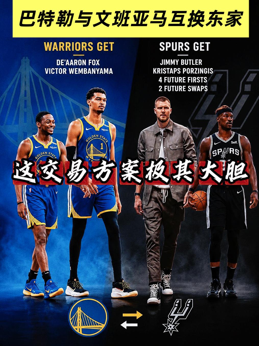 雷声大雨点小！勇士赶紧交易来文班亚马吧！休赛期以来，勇士一直是自由市场上最活跃