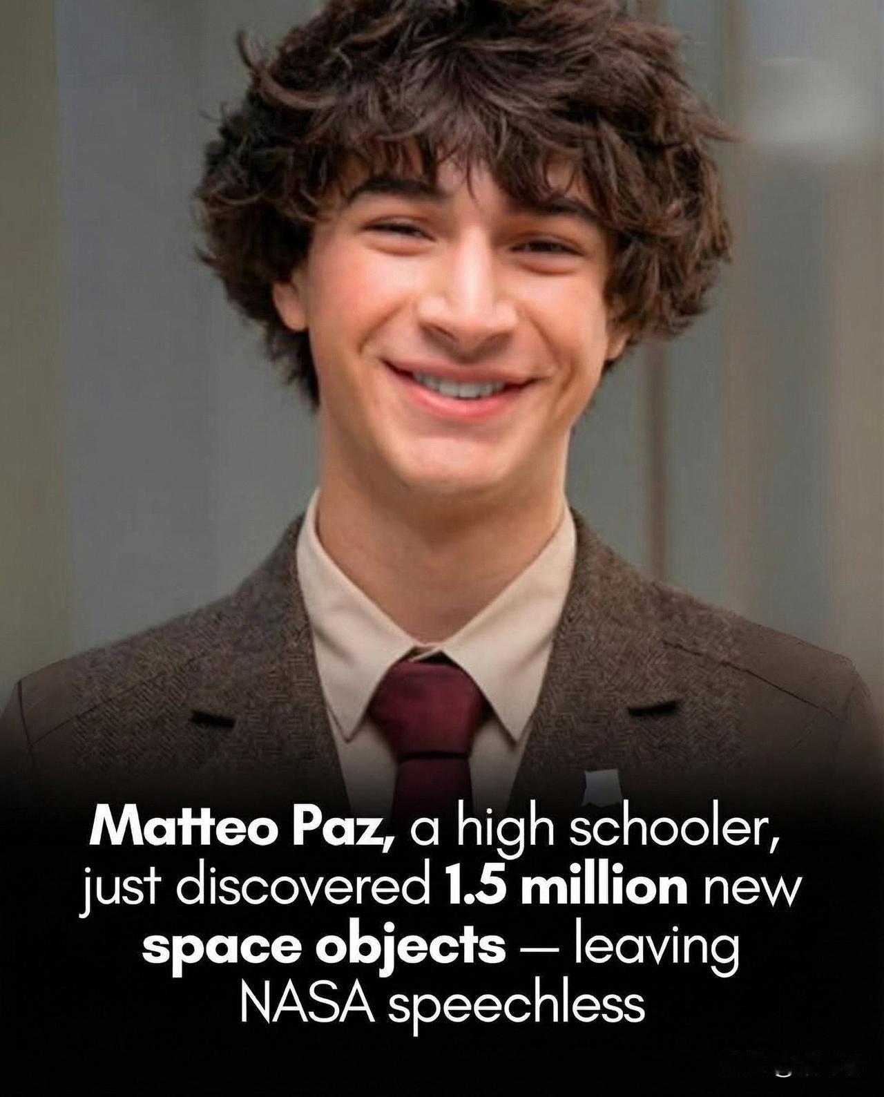 美国一名高中学生刚刚发现了数百万个新的太空物体。最近，一项来自意想不到的人的
