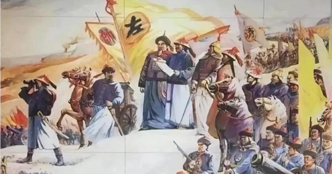 晚清的清军，在海上打不过列强，但是在中亚地区收拾叛乱还是手拿把掐的。就拿奕山举