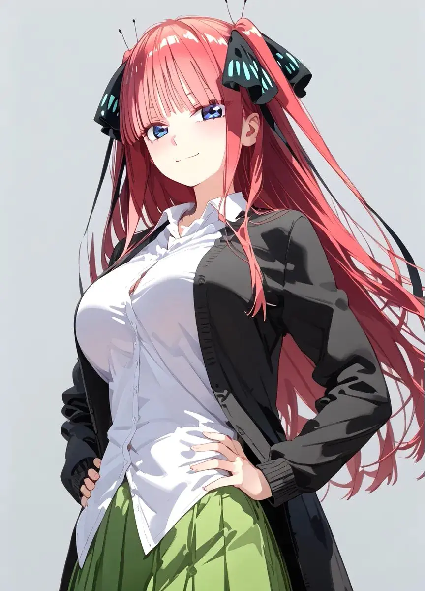 中野二乃 五等分的花嫁 插画 动漫 二次元