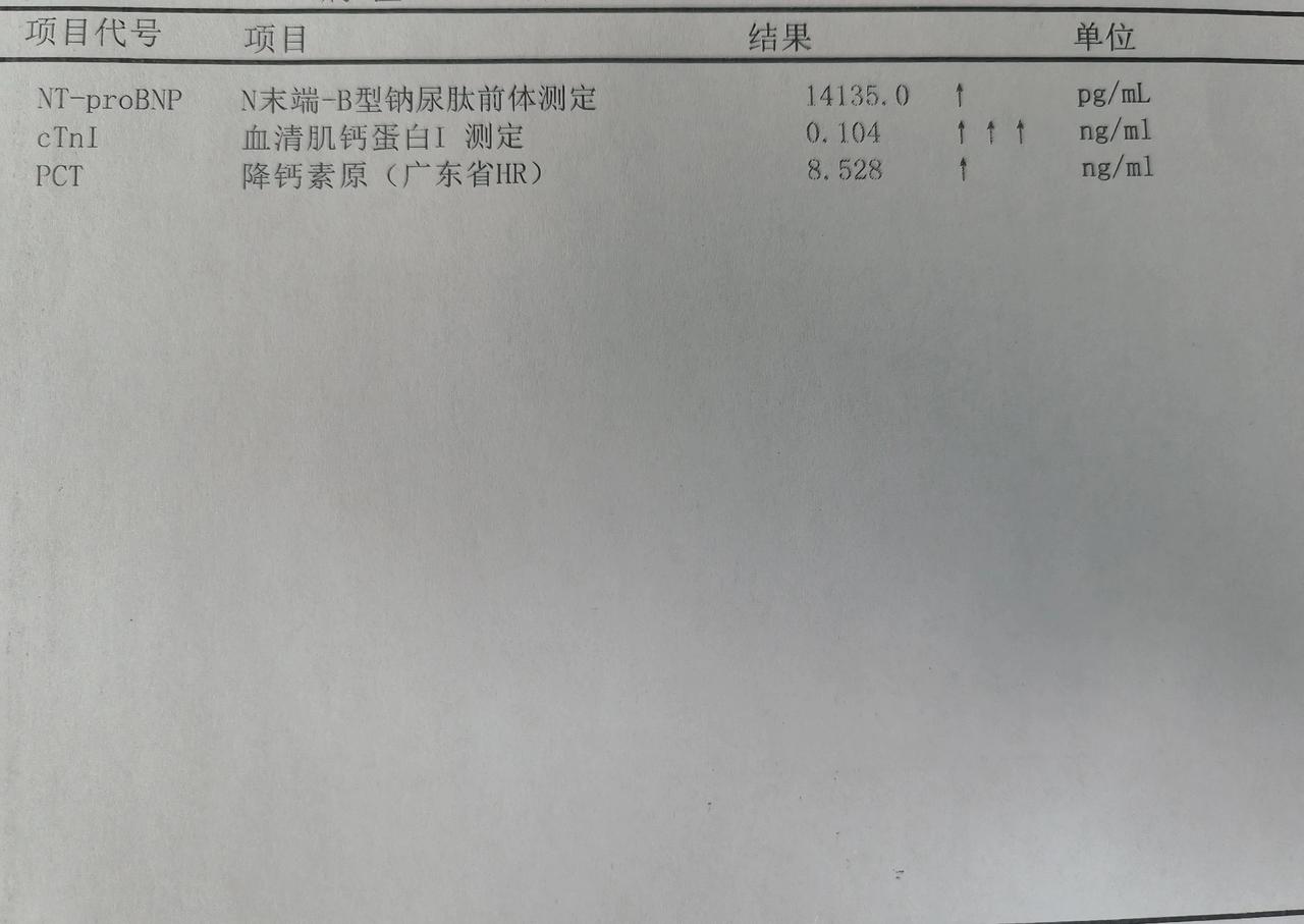 今天有个医生朋友跟我说他有个发热的病人，来的时候各方面情况还好，但看到结果后发现