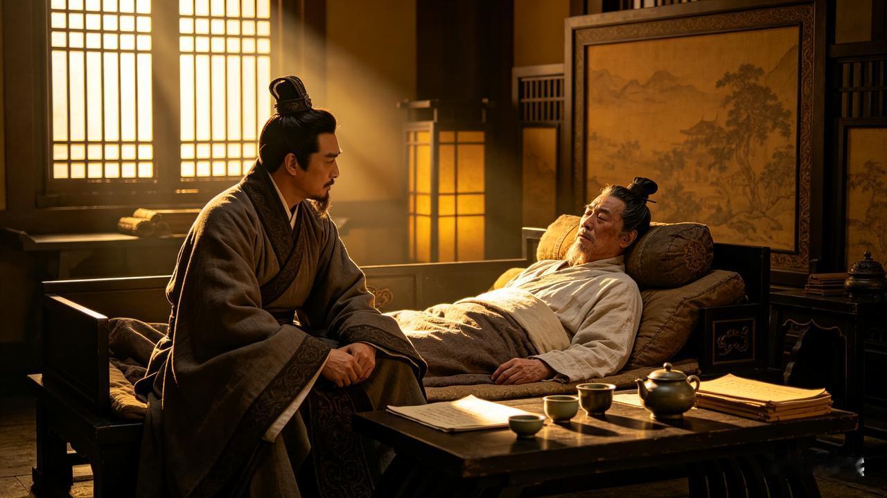 208年，刘表重病时日无多，叫来了刘备说：“我想让我的儿子认你为义父。”刘备吓得