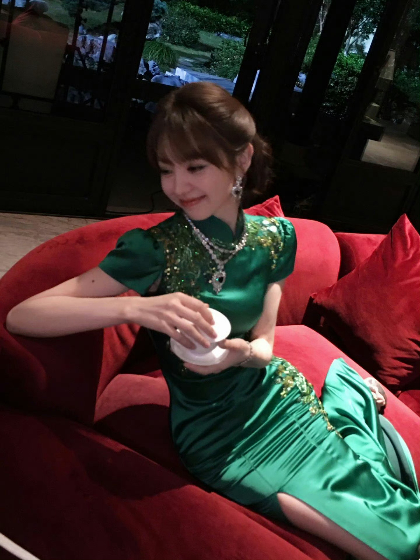 田曦薇完美腰臀比田曦薇旗袍