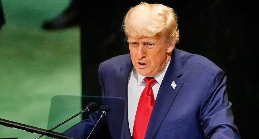 特朗普指责中国！在第80届联合国大会上发言时，美国总统特朗普点名指责中国、印度和