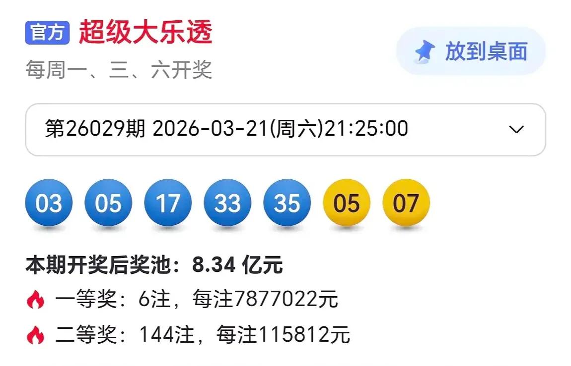 大乐透26030期分区走势图