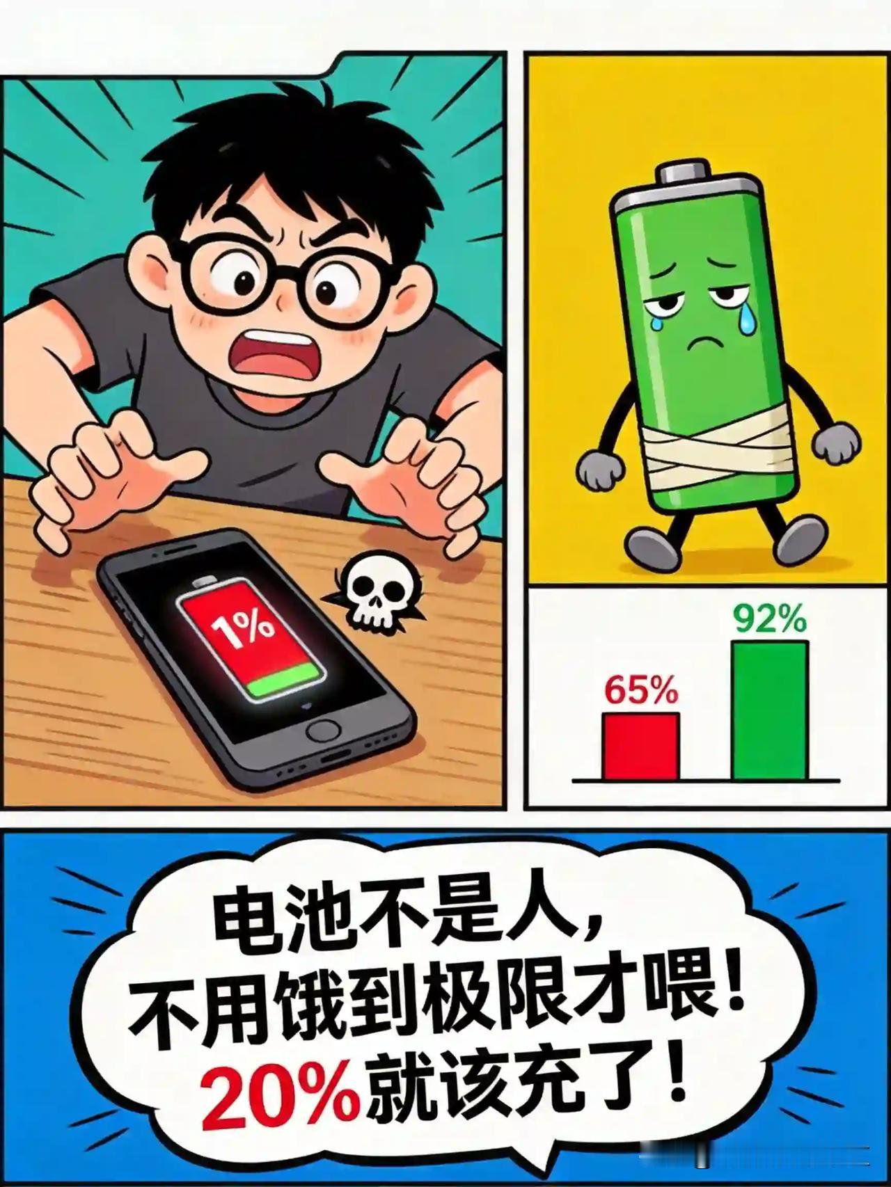 手机电池充电小技巧手机电池健康度掉得快，多半是习惯没养好！这几条干货建议直接