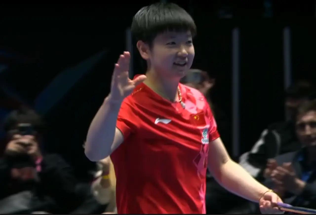 孙颖莎3-0横扫萨马拉那场球，看得人心里敞亮。三局比分11-3、11-4、