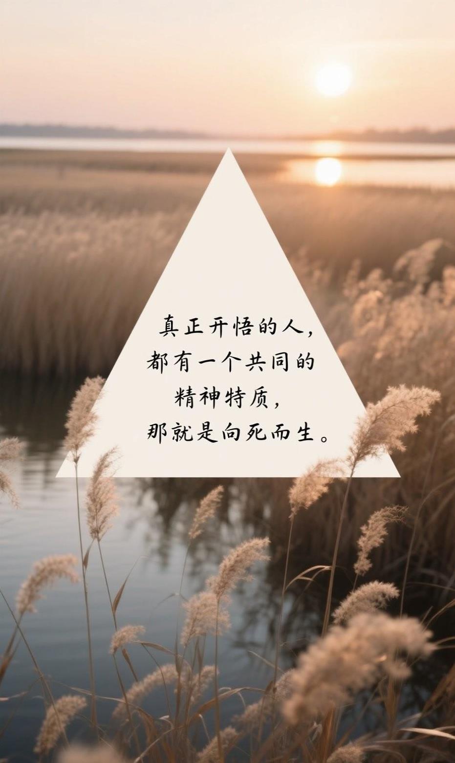 开悟的人，都有一个共同的精神特质，那就是拥有极强的终极意识。他们之所以活得通透