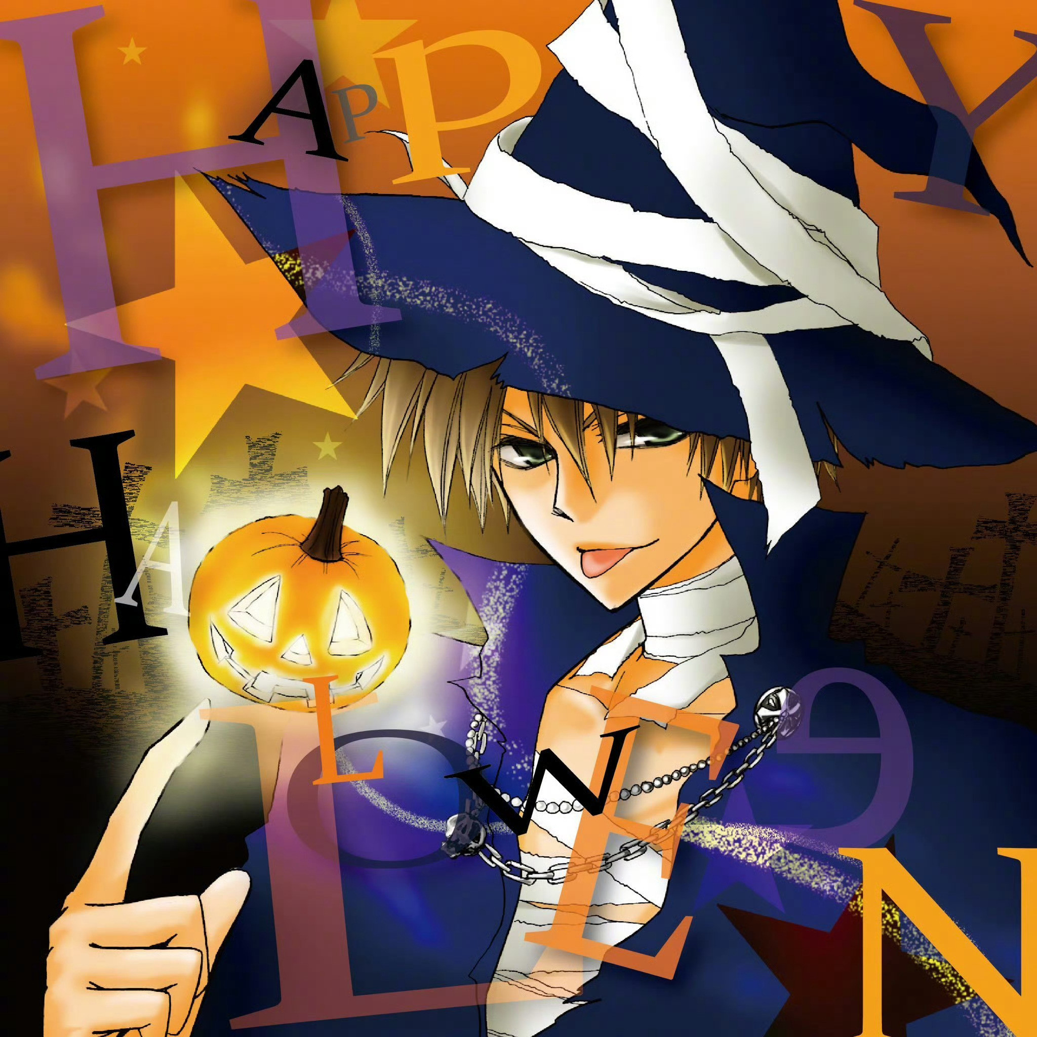 藤原飞吕绘制的碓氷拓海万圣节贺图​​​