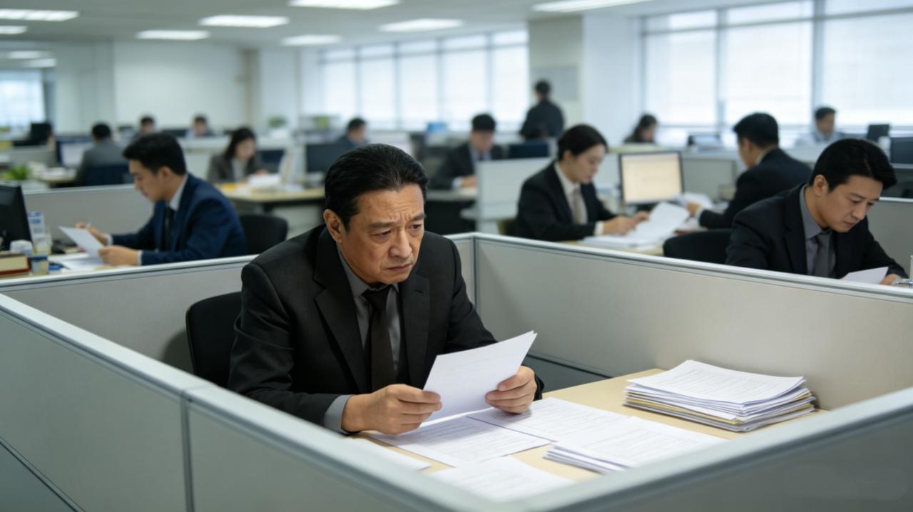 老李在公司干了八年，年年绩效A，升职名单里却永远没他。今年又没戏，他喝了酒找小