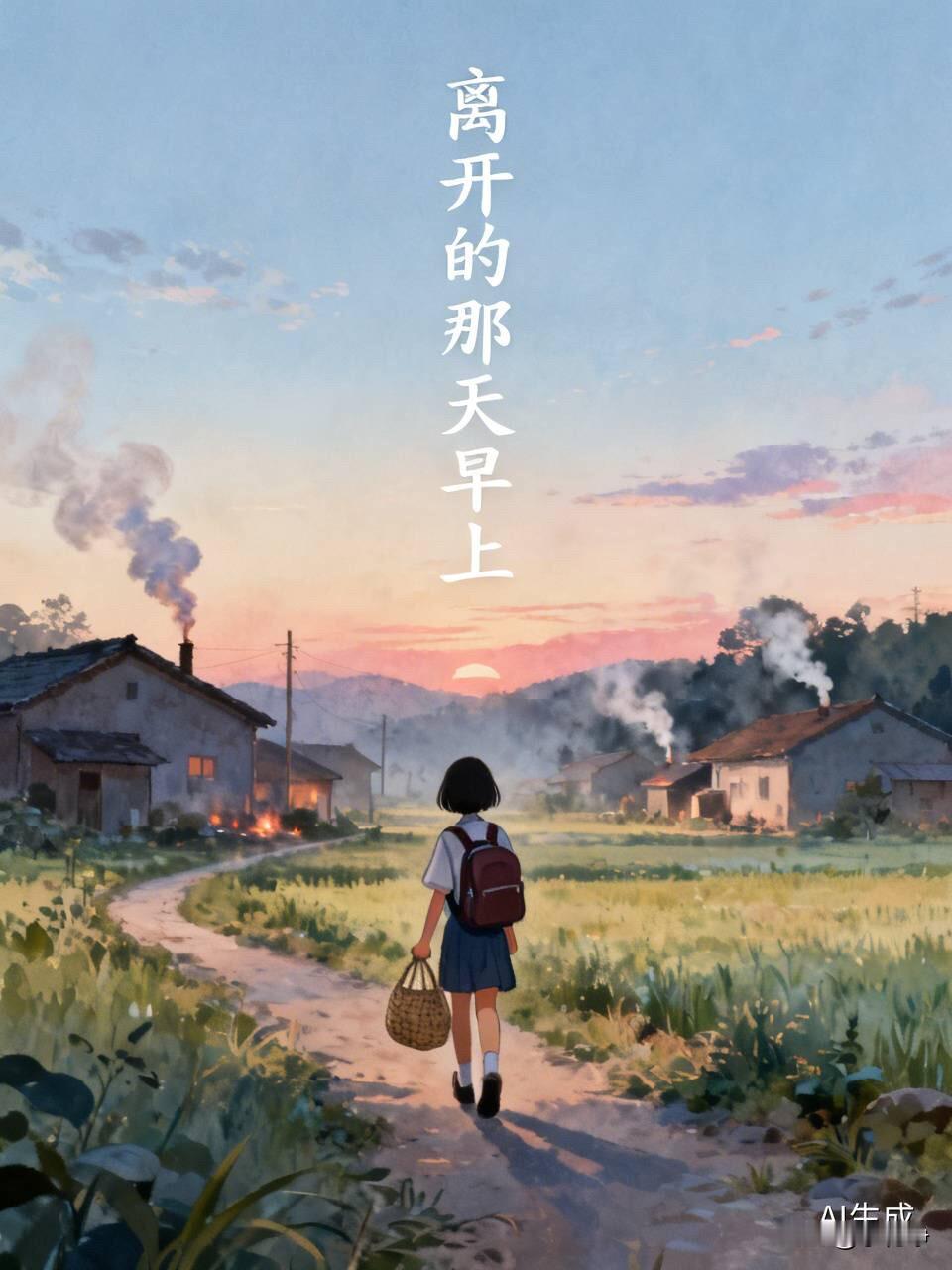 （三）离开的那天早上，她四点就起床了。父母和姐姐住在堂屋的两个房间，弟弟住