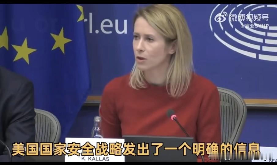 欧盟外交安全官员卡拉斯宣称:“美国对欧洲模式的攻击”是一种挑衅，声称欧洲的国家