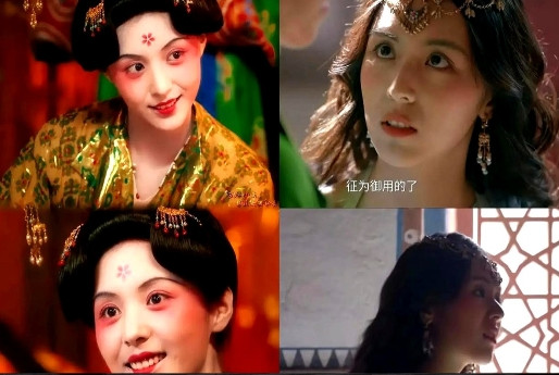 发现了吗？《长安的荔枝》中被派去色诱郑平安的蓝玉就是阿弥塔身边的丫鬟！这