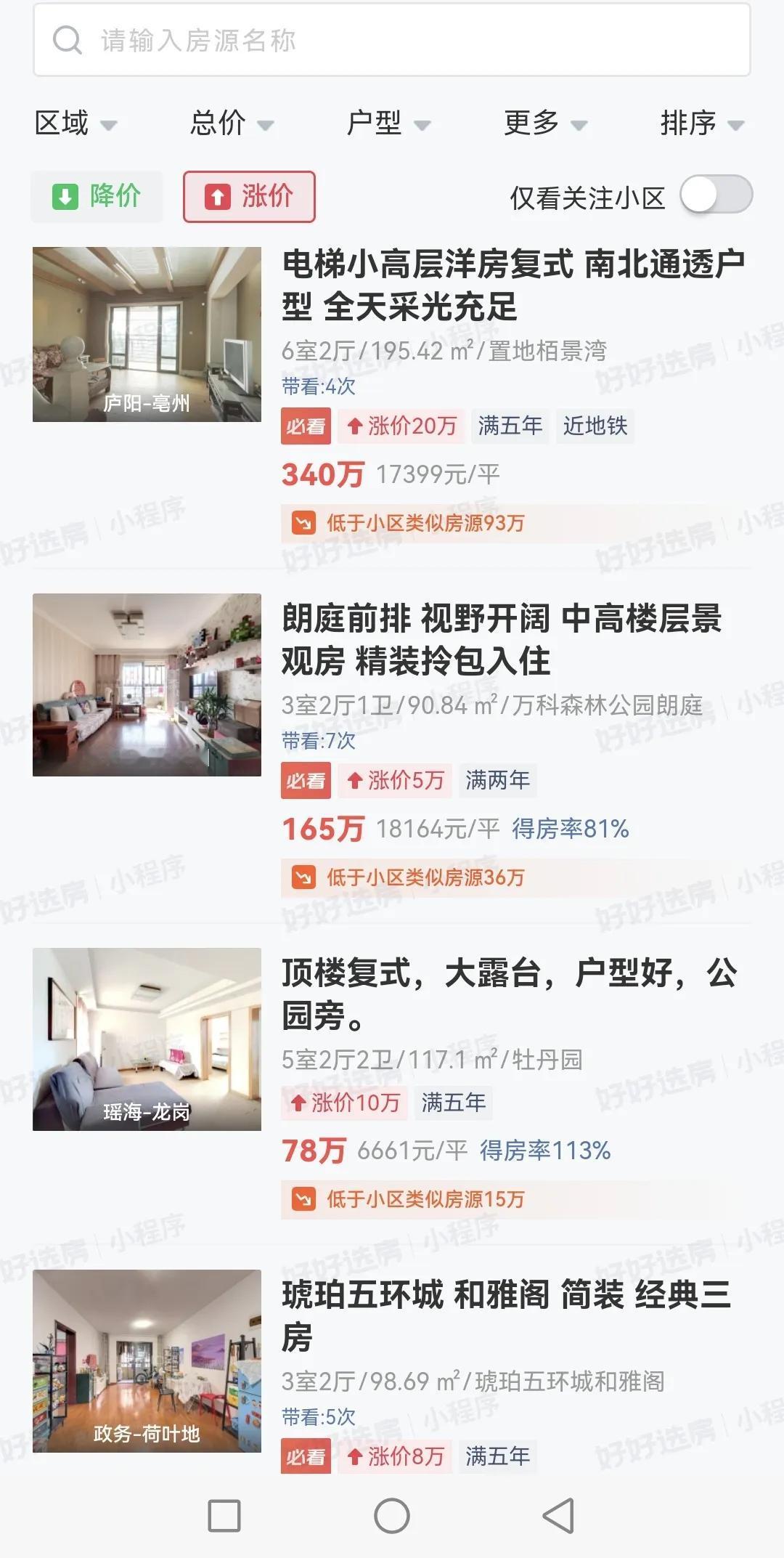 可能是看到上面又说了稳的意思，以及上海外环取消限购，合肥有些房东就看到希望了，就