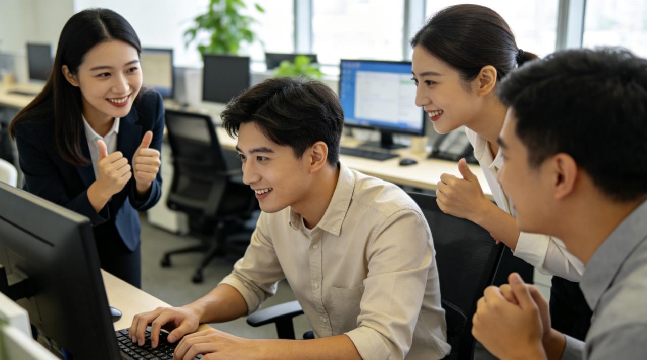 公司新来了一个年轻人，干活麻利，脑子也灵光，大家都很看好他。转正前一周，领导找