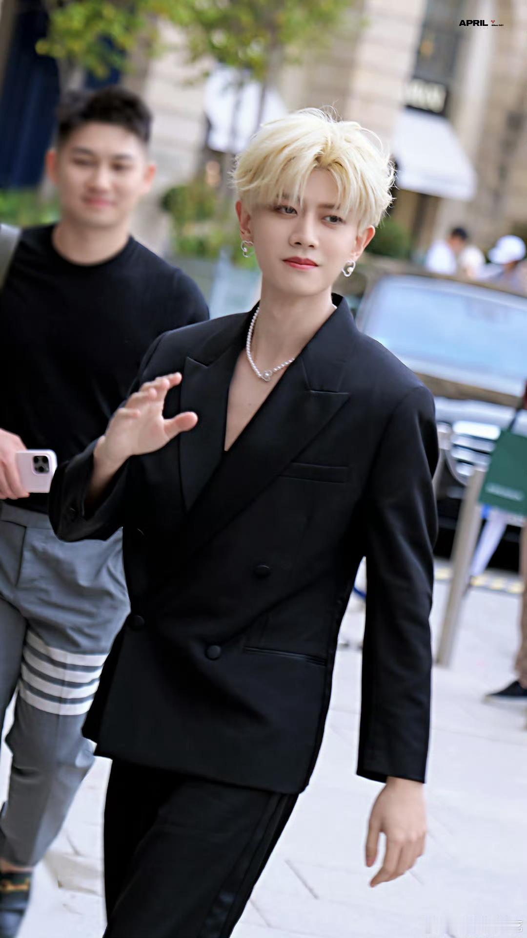 v领➕珍珠耳环项链[爱心]爸爸好漂亮任嘉伦​​​