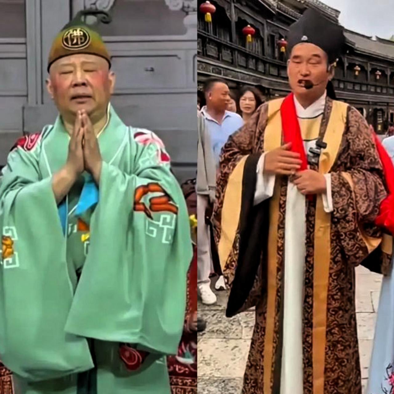 郭德纲因改编《弹起我心爱的土琵琶》受到处罚，大衣哥朱之文紧接着在台儿庄古城的演出